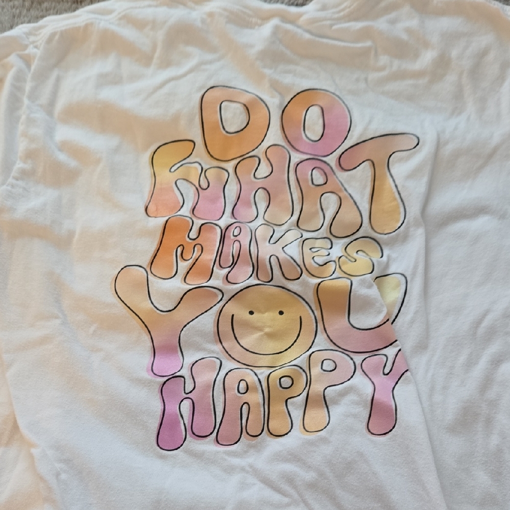 Fun Colorful White Etsy Shirt Size Large